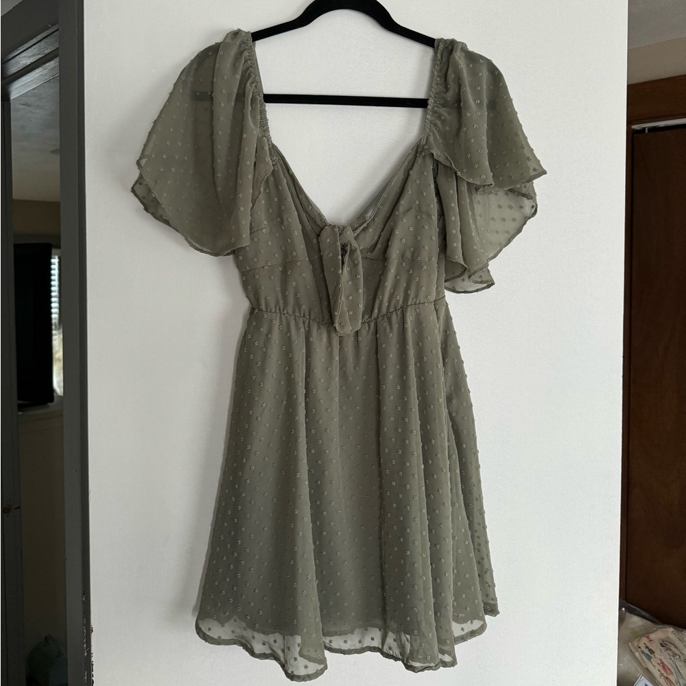 Green sun dress